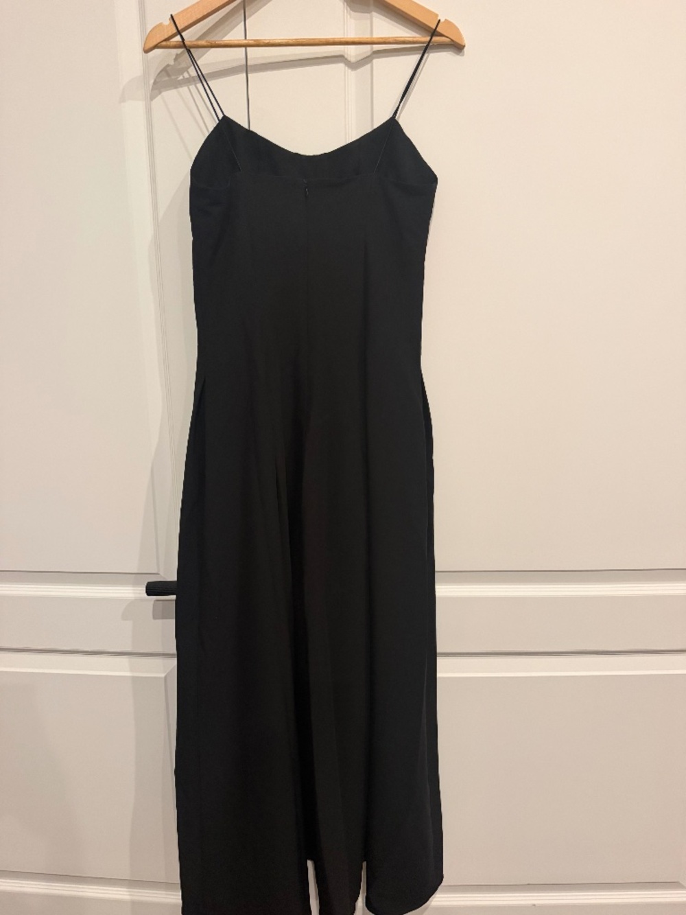 COMMENSE Black Bustier Spaghetti Strap Maxi Dress
